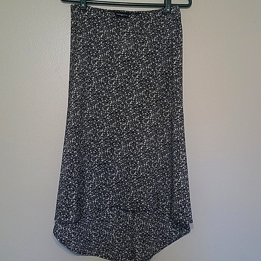 Floral patterned skirt.